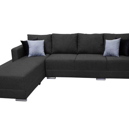 Sala Corbel - Esquinera en "U" Gris Oxford, 200x315x255 cm, 4 salas en 1, El Bazar Store
