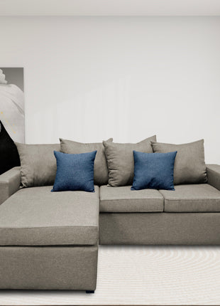 Sala Esquinera El Bazar Store Ares Beige, 215x165 cm, Lado derecho e Izquierdo, Lino nacional