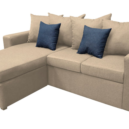 Sala Esquinera El Bazar Store Ares Beige, 215x165 cm, Lado derecho e Izquierdo, Lino nacional