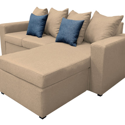 Sala Esquinera El Bazar Store Ares Beige, 215x165 cm, Lado derecho e Izquierdo, Lino nacional