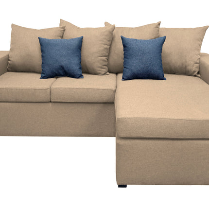 Sala Esquinera El Bazar Store Ares Beige, 215x165 cm, Lado derecho e Izquierdo, Lino nacional