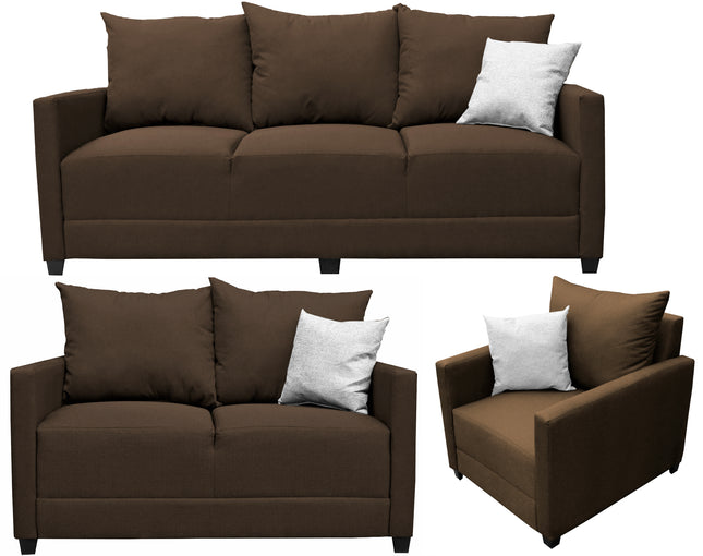 Sala Modular 3-2-1 El Bazar Store Atlanta Lino Sofa Love seat sillón