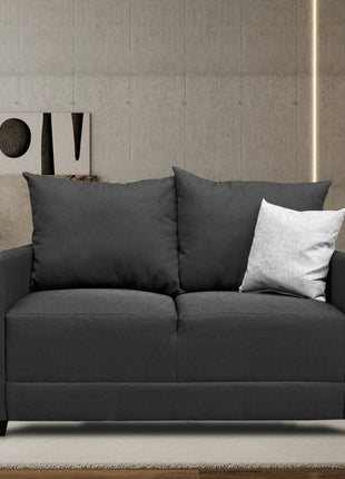 Love seat El Bazar Store Atlanta Lino Gris Oxford 2 plazas Modular Moderno
