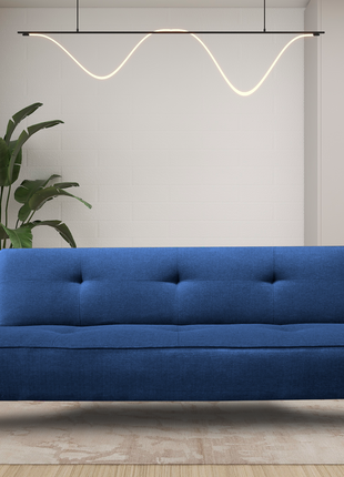 Sofa Cama Reclinable El Bazar Store Milo Azul Marino , Futon 3 posiciones, Sala