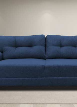 Sofa El Bazar Store Sidney Lino Azul marino 3 plazas, Modular, Moderno, Sala