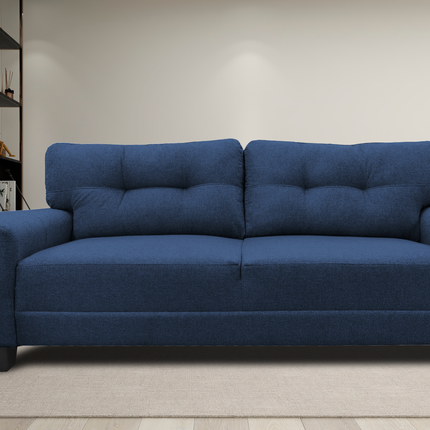Sofa El Bazar Store Sidney Lino Azul marino 3 plazas, Modular, Moderno, Sala