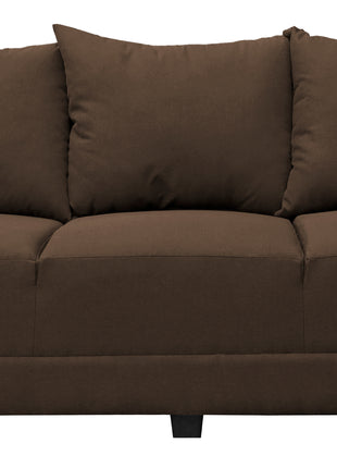 Sofa El Bazar Store Atlanta Lino Chocolate 3 plazas Modular Moderno