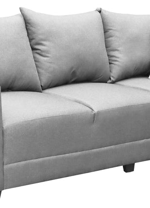 Sala Modular 3-2-1 El Bazar Store Atlanta Lino Gris Plata Sofa Love seat sillon