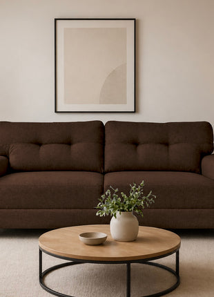 Sala Modular 3-2 El Bazar Store Sidney Lino nacional Chocolate Sofá Love seat