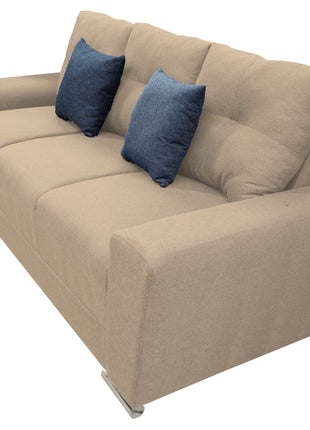 Sofa El Bazar Store Suecia Lino Beige 3 plazas, Modular, Moderno, Sala