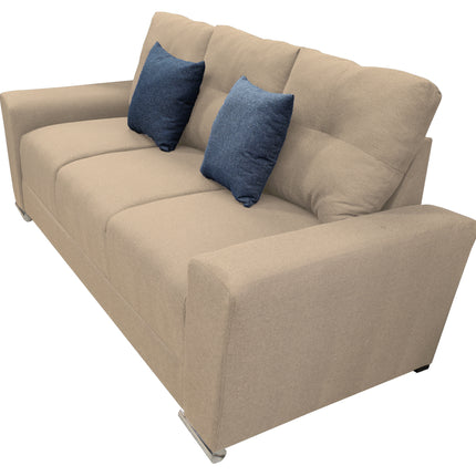 Sofa El Bazar Store Suecia Lino Beige 3 plazas, Modular, Moderno, Sala