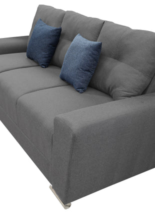 Sofa El Bazar Store Suecia Lino Gris Oxford 3 plazas, Modular, Moderno, Sala (Copia)
