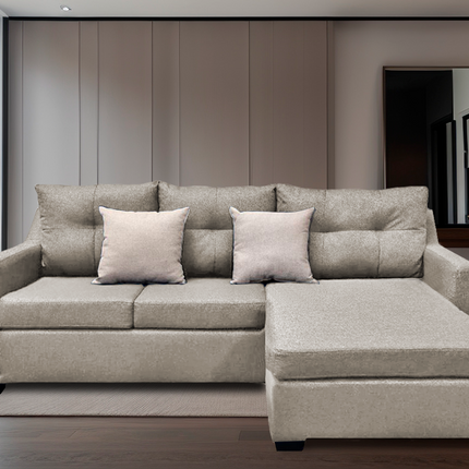 Sala Esquinera El Bazar Store Hermes Beige 225x165 cm, Lado Izquierdo y derecho, Lino nacional