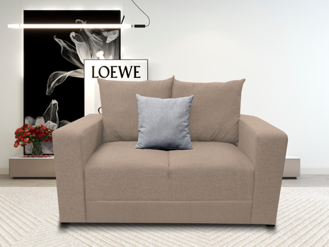 Love seat El Bazar Store Miami Lino Beige  2 plazas, Modular, Moderno, Sala