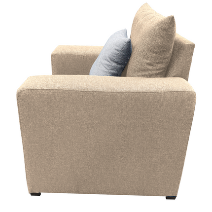 Sillon El Bazar Store Miami Lino Beige 1 Plaza, Modular, Moderno, Sala