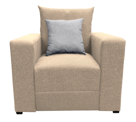 Sillon El Bazar Store Miami Lino Beige 1 Plaza, Modular, Moderno, Sala