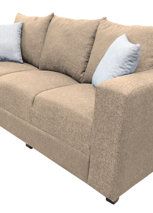 Sofa El Bazar Store Miami Lino Beige 3 Plazas, Modular, Moderno, Sala