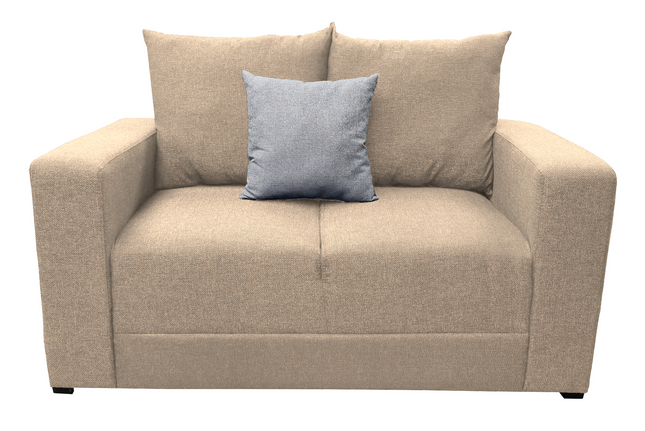 Love seat El Bazar Store Miami Lino Beige  2 plazas, Modular, Moderno, Sala