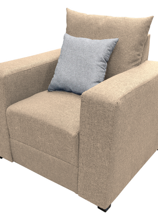 Sillon El Bazar Store Miami Lino Beige 1 Plaza, Modular, Moderno, Sala