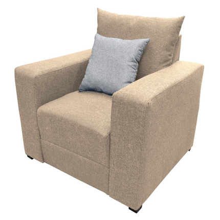 Sillon El Bazar Store Miami Lino Beige 1 Plaza, Modular, Moderno, Sala