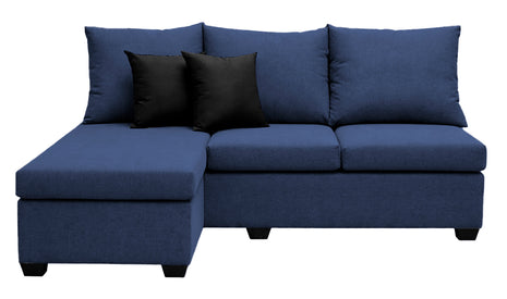 Sala Esquinera El Bazar Store Bergen Azul Marino 180x140 cm Lado derecho e Izquierdo Lino nacional