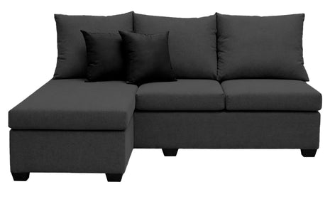 Sala Esquinera El Bazar Store Bergen Gris Oxford 180x140 cm Lado derecho e Izquierdo Lino nacional
