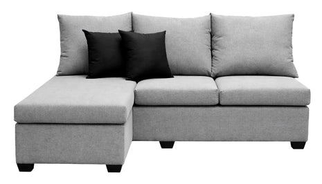 Sala Esquinera El Bazar Store Bergen Gris Plata 180x140 cm Lado derecho e Izquierdo Lino nacional
