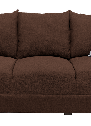 Sofa El Bazar Store Miami Lino Chocolate 3 Plazas, Modular, Moderno, Sala