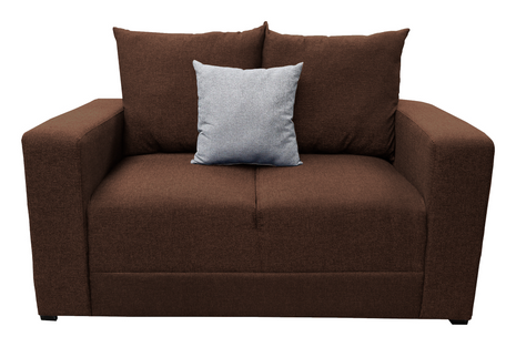 Love seat El Bazar Store Miami Lino Chocolate  2 plazas, Modular, Moderno, Sala