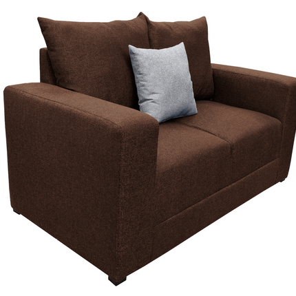 Love seat El Bazar Store Miami Lino Chocolate  2 plazas, Modular, Moderno, Sala