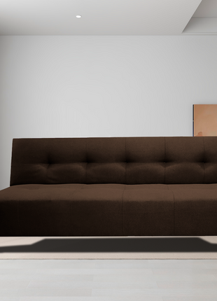 Sofá Cama Reclinable El Bazar Store Vegas Lino Chocolate Futon 3 Posiciones