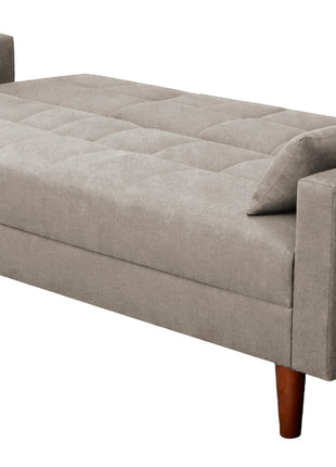 Sofá Cama Reclinable El Bazar Store Cancún Lino Brazos Separados Respaldo Abatible