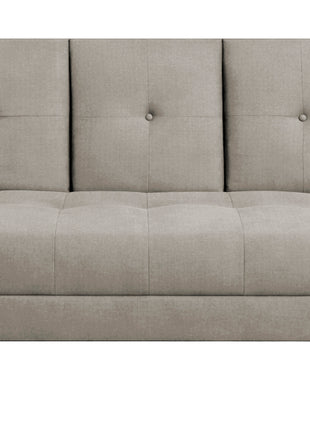 Sofá Cama Reclinable El Bazar Store Cancún Lino Brazos Separados Respaldo Abatible