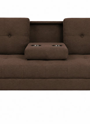 Sofá Cama Reclinable El Bazar Store Cancún Lino Brazos Separados Respaldo Abatible