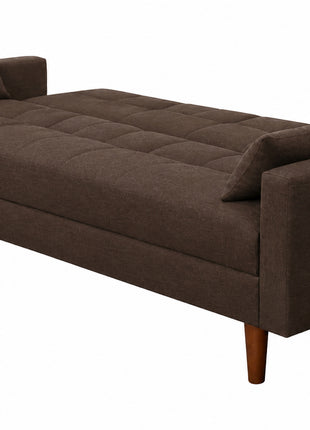 Sofá Cama Reclinable El Bazar Store Cancún Lino Brazos Separados Respaldo Abatible