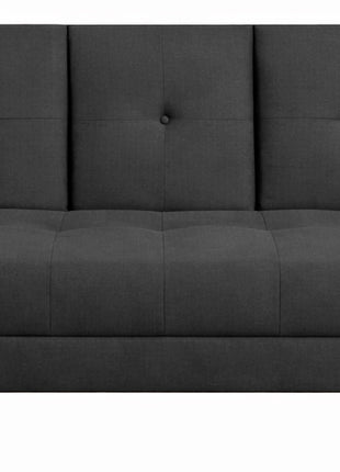 Sofá Cama Reclinable El Bazar Store Cancún Lino Gris Oxford Brazos Separados Respaldo Abatible
