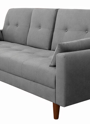 Sofá Cama Reclinable El Bazar Store Cancún Lino Brazos Separados Respaldo Abatible
