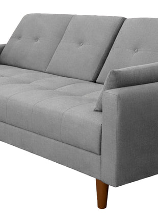 Sofá Cama Reclinable El Bazar Store Cancún Lino Brazos Separados Respaldo Abatible