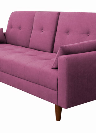 Sofá Cama Reclinable El Bazar Store Cancún Lino Brazos Separados Respaldo Abatible