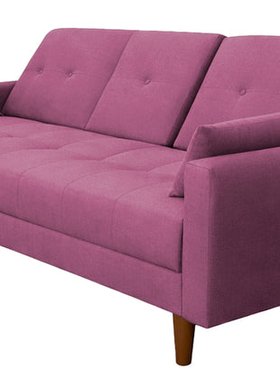 Sofá Cama Reclinable El Bazar Store Cancún Lino Brazos Separados Respaldo Abatible