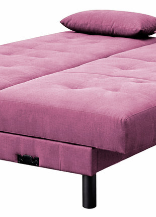 Sofá Cama Reclinable El Bazar Store Cancún Lino Brazos Separados Respaldo Abatible