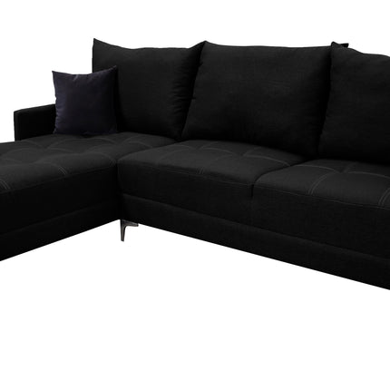Sala Esquinera El Bazar Store Caslon lino Negro 260x180 cm
