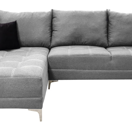 Sala Esquinera El Bazar Store Caslon lino Gris Plata 260x180 cm