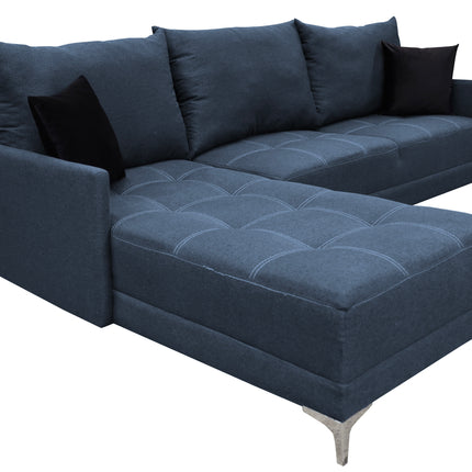 Sala Esquinera El Bazar Store Caslon lino Azul Marino 260x180 cm