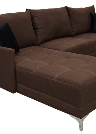 Sala Esquinera El Bazar Store Caslon lino Chocolate 260x180 cm