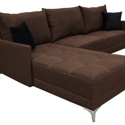 Sala Esquinera El Bazar Store Caslon lino Chocolate 260x180 cm
