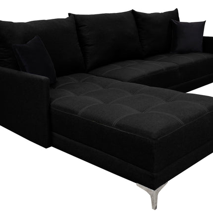 Sala Esquinera El Bazar Store Caslon lino Negro 260x180 cm