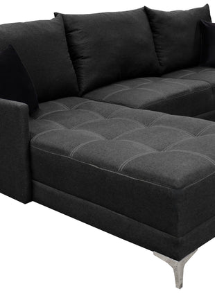 Sala Esquinera El Bazar Store Caslon lino Gris Oxford 260x180 cm