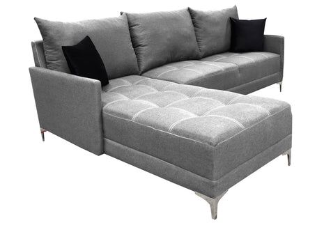 Sala Esquinera El Bazar Store Caslon lino Gris Plata 260x180 cm