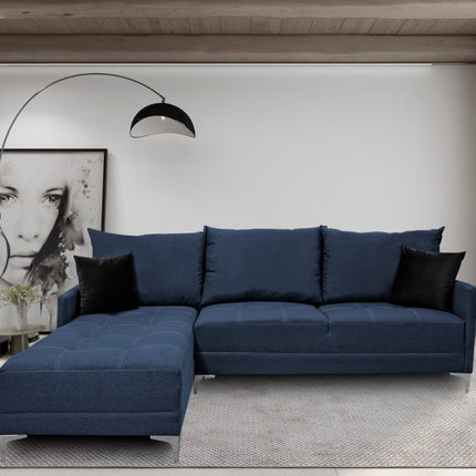 Sala Esquinera El Bazar Store Caslon lino Azul Marino 260x180 cm